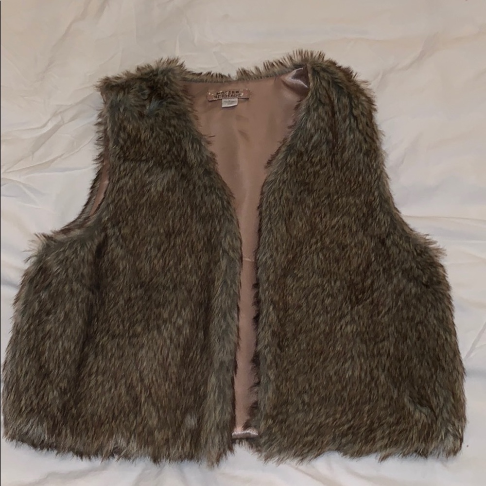 Faux fur vest